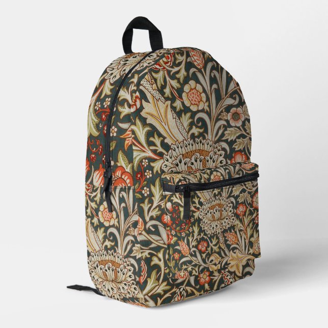 Mochila Impresa William Morris Trent Garden Flower Classic Botanic (Esquina izquierda trasera)