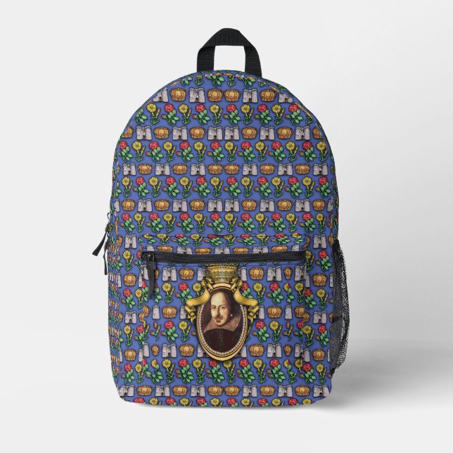 Mochila Impresa William Shakespeare Print Cut Sew Bag (Anverso)