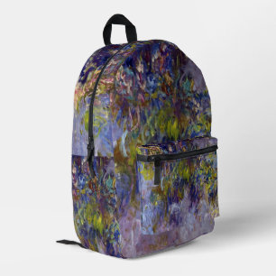Mochila Impresa Wisteria (mitad izquierda) por Claude Monet