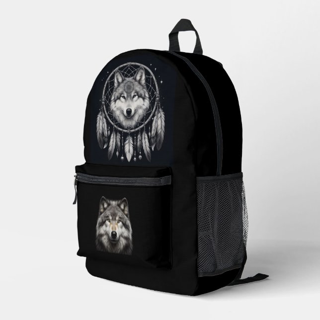 Mochila Impresa Wolf dream BackPack (Esquina derecha trasera )
