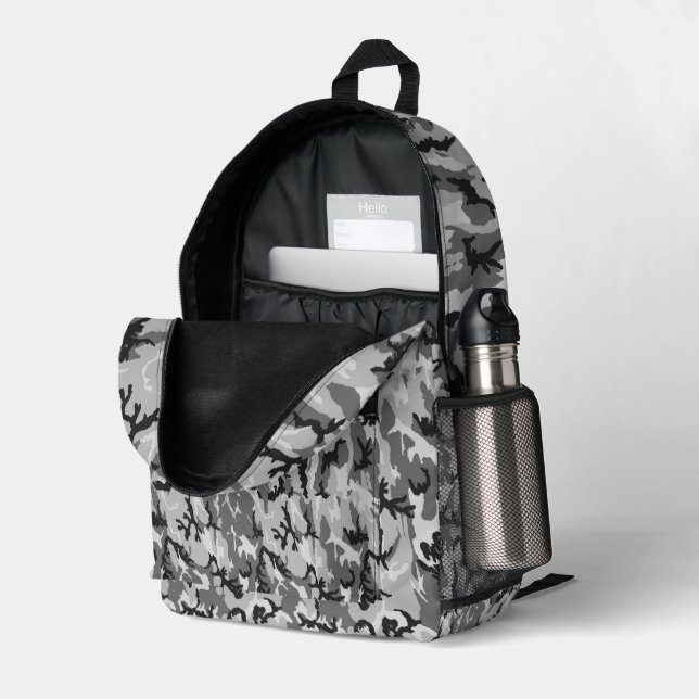Mochila Impresa Woodland Urban Military Camouflage  (Esquina trasera derecha (abierta))