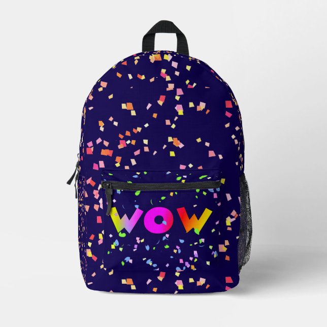 Mochila Impresa WOW Dk Blue Travel Book Bag Backpack (Anverso)