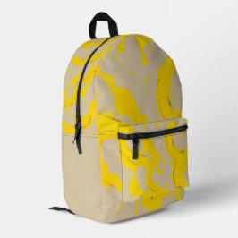 Mochila Impresa Yellow Organic Abstract
