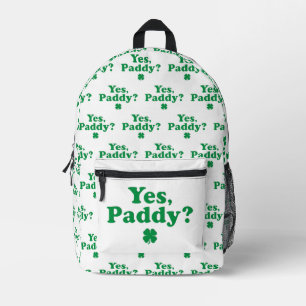 Mochila Impresa Yes Paddy Funny's Day