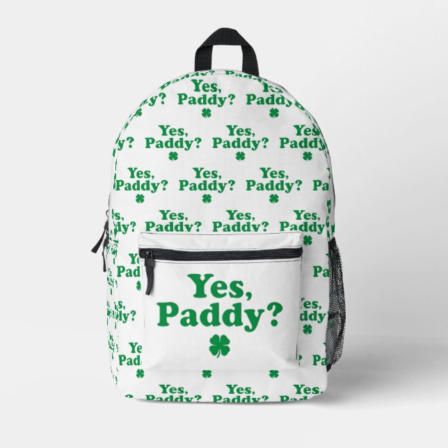 Mochila Impresa Yes Paddy Funny's Day (Anverso)