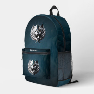 Mochila Impresa Yin Yang Wolves.