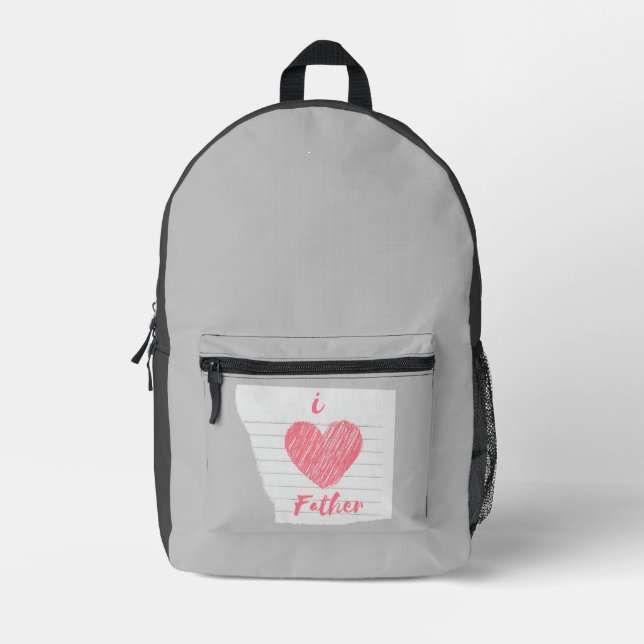 Mochila Impresa yo amo al padre (Anverso)