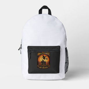 Mochila Impresa Yo mismo soy una bruja extraña e inusual de Hallow