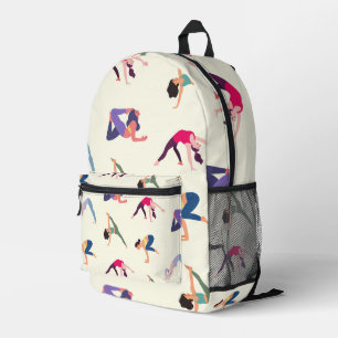 Mochila Impresa Yoga Poses