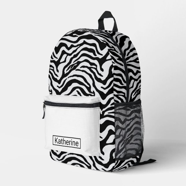 Mochila Impresa Zebra (Esquina derecha trasera )