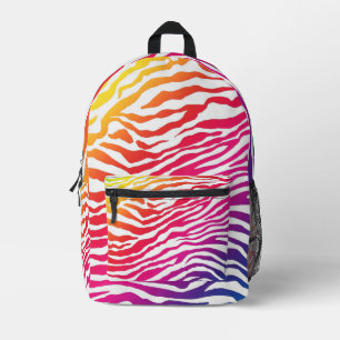 Mochila Impresa Zebra arcoiris