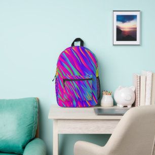 Mochila Impresa Zebra arcoiris