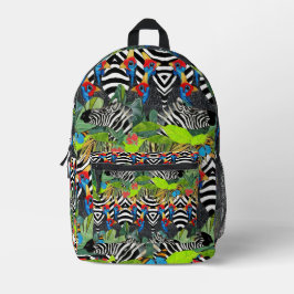 Mochila Impresa Zebra Kanga