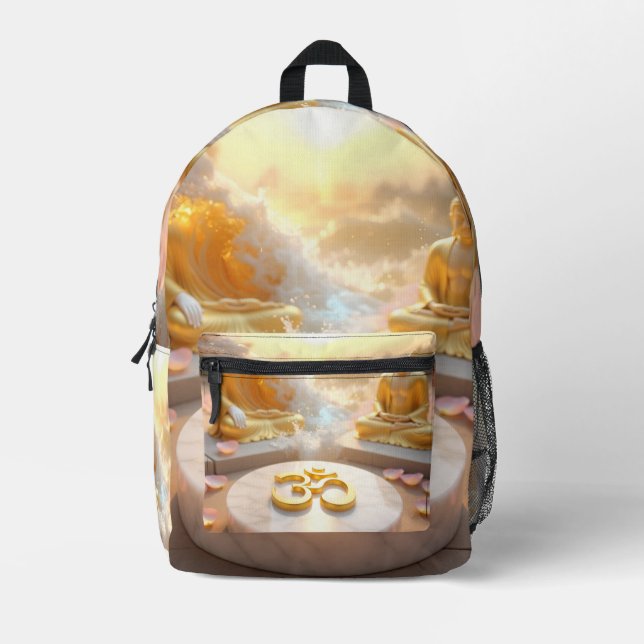 MOCHILA IMPRESA ZEN - BUDISMO - OM (Anverso)