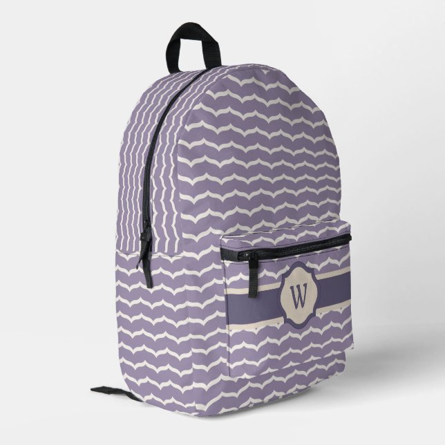 Mochila Impresa Zigzag floreado (Esquina izquierda trasera)