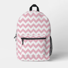 Mochila Impresa Zigzag rosa, Chevron rosado, patrón geométrico