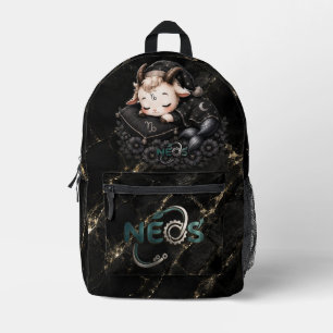 Mochila Impresa Zodiac Kawaii Neos Capricornio