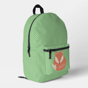 Mochila Impresa Zorro dormido lindo personalizado personalizado