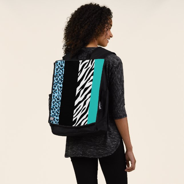 Mochila Impresión de leopardo, impresión de cebra, impresi (Puesto)