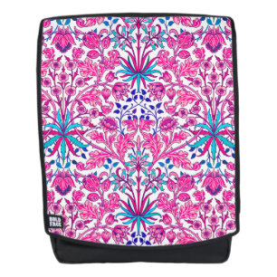 Mochila Impresión de William Morris Hyacinth, rosa de Fuch