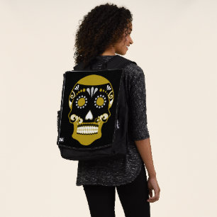 Mochila Impresión del cráneo Día de los Muertos