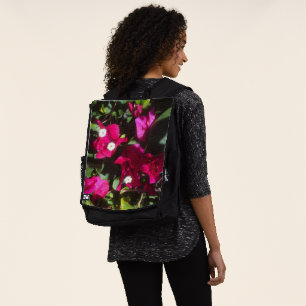Mochila Impresión floral tropical, modo retro