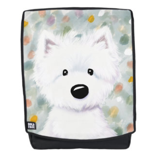 Mochila Impresiones de Westie esponjoso de KiniArt