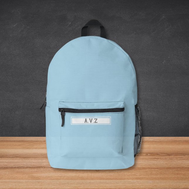 Mochila infantil con iniciativas - Volver a la esc (Kids School Backpack Monogrammed Initials)