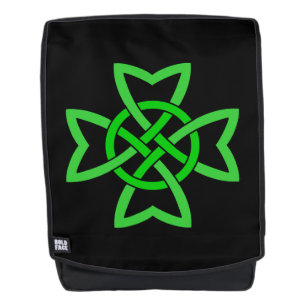 Mochila Intrincado nudo celta verde verde en bucle