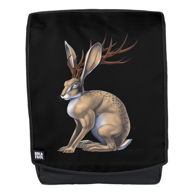 Mochila Jackalope Cryptid Animal (Anverso)
