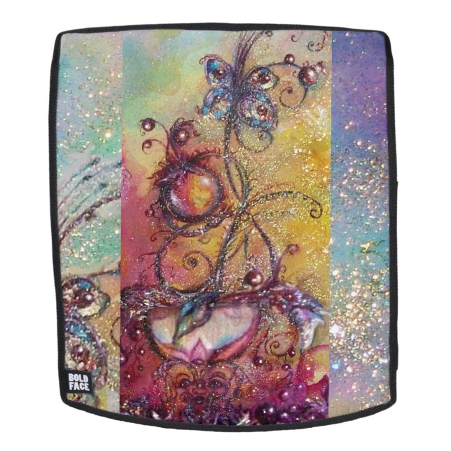 MOCHILA JARDÍN DE LA PLANTA DE MARIPOSAS MÁGICAS PERDIDAS (Cara extraíble)