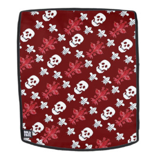 MOCHILA JOLLY ROGER SKULL TRES LILIES FLAG ,FLEUR DE LISE