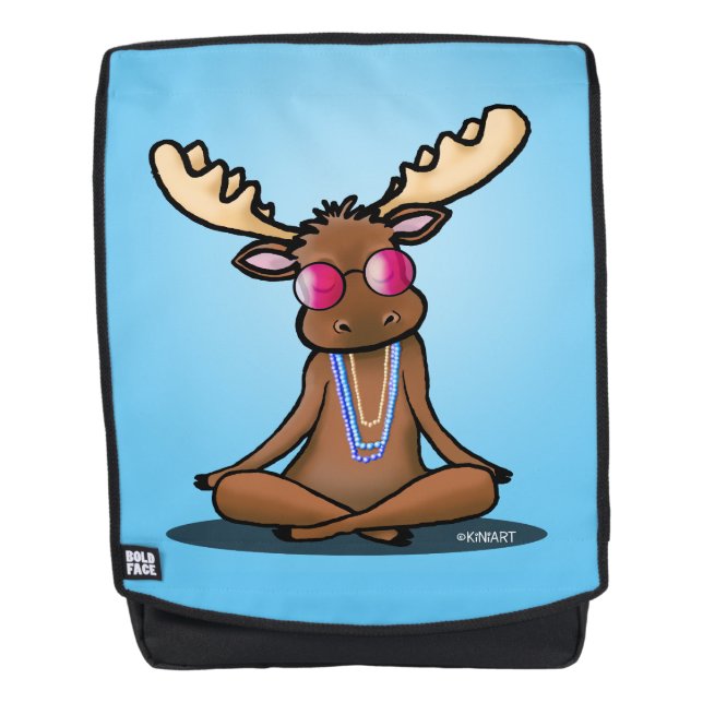 Mochila KiniArt Groovy Moose (Anverso)