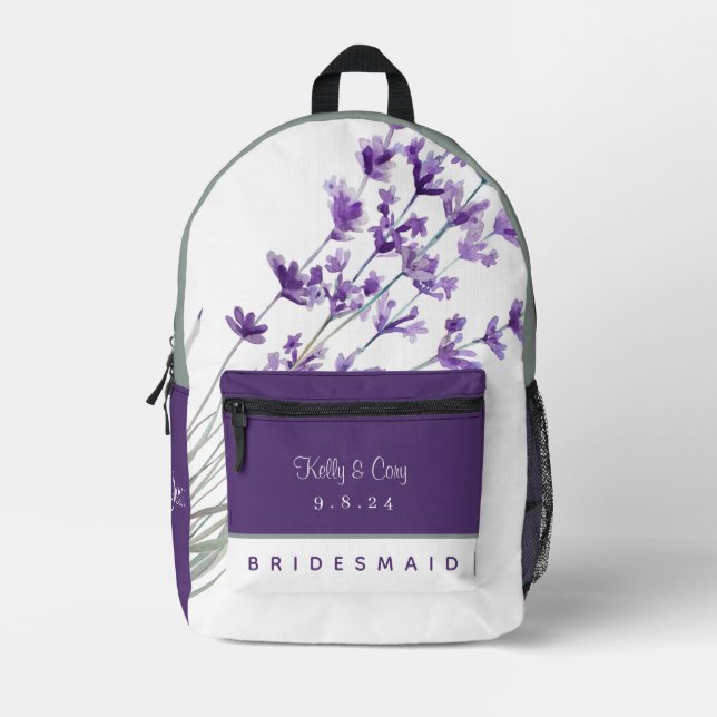 Mochila Lavender Bridesmaid (Anverso)