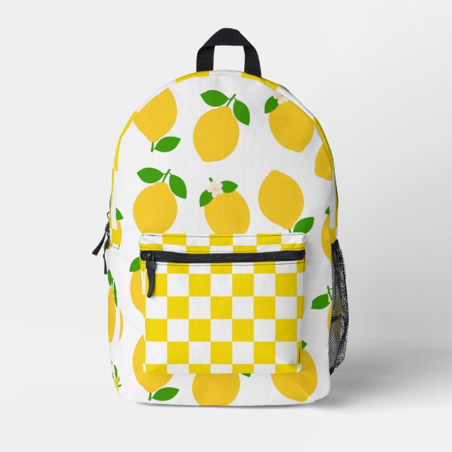 Mochila Lemon Checkered (Anverso)