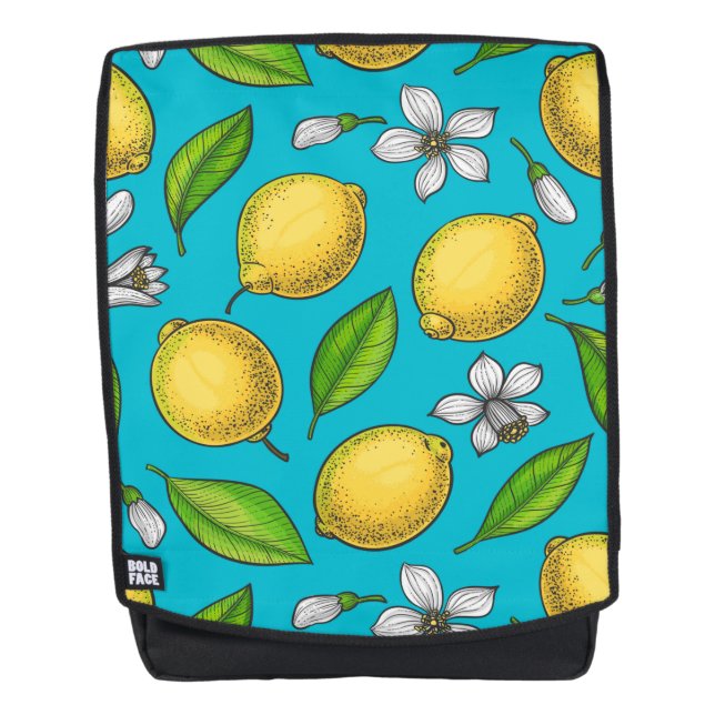 Mochila Lemones azules (Anverso)