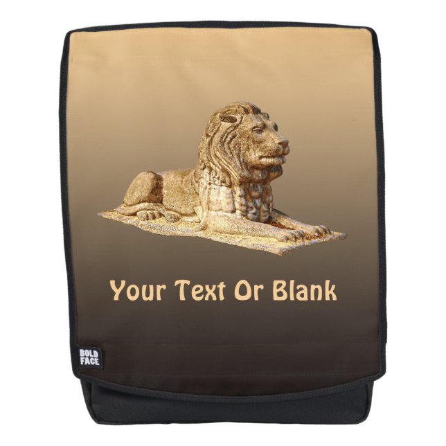 Mochila León de piedra (Anverso)