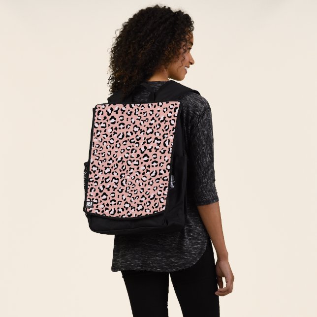 Mochila Leopard Print, Leopard Spots, Pink Leopard (Puesto)