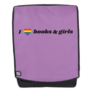 Mochila Lésbica LGBT: Me encantan los libros y Chicas