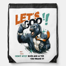 MOCHILA LET'S GOO LESSONS LEARN  DRAWSTRING BAG 
