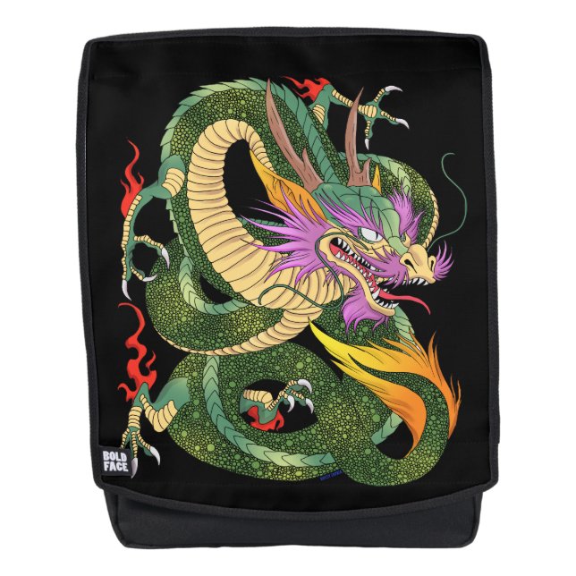 Mochila Libro japonés del dragón del NIVEL 2 de 100 (Anverso)