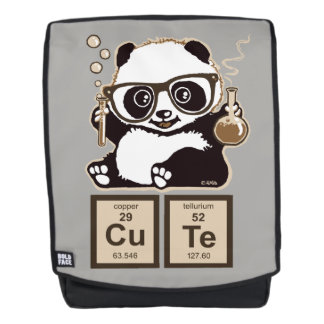 Mochila Lindo descubierta panda de la química