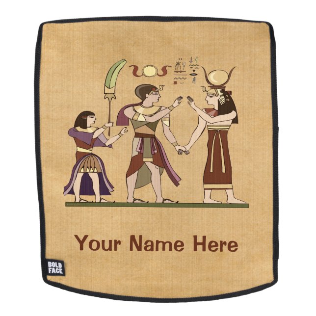 Mochila Llamando a los dioses arte popular egipcio (Cara extraíble)