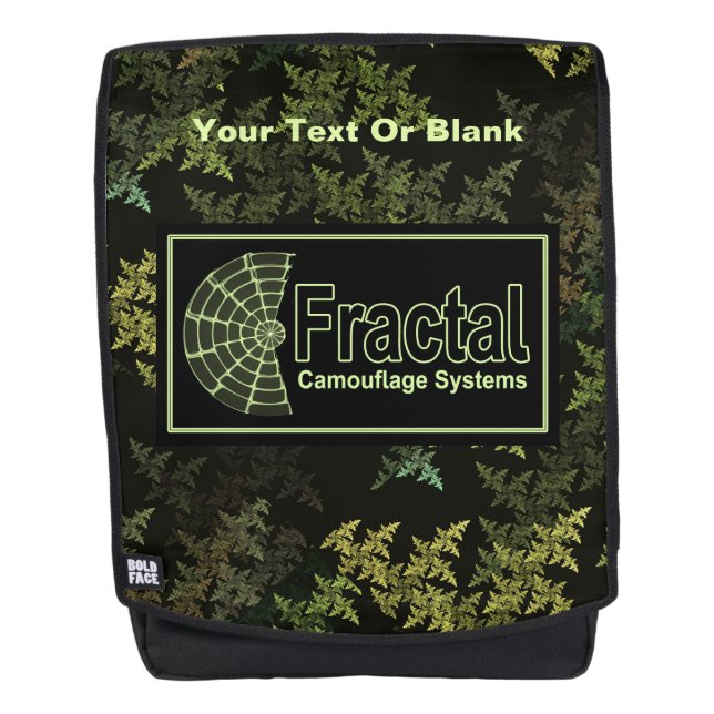 Mochila Logotipo de los sistemas de camuflaje fractales (Anverso)