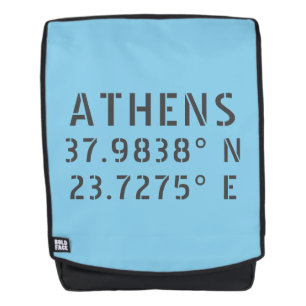 Mochila Longitud de la latitud de Atenas