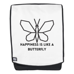 Mochila Los amantes de las mariposas: La felicidad es como