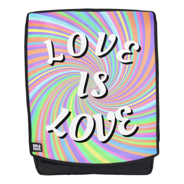 Mochila Love Is Love Pride (Anverso)