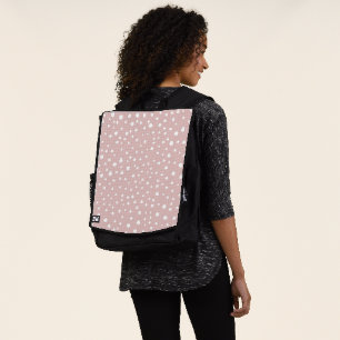 Mochila Lugares dálmatas rosados, puntos dálmatas, impresi