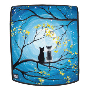 Mochila Luna caprichosa con los gatos
