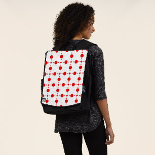 Mochila Lunares Rojos, Patrón de Lunares, Lunares, Puntead